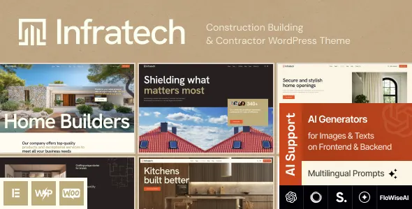 Infratech – Tema WordPress para Construção e Reformas Infratech – Tema WordPress para Construção e Reformas - Imagem 1