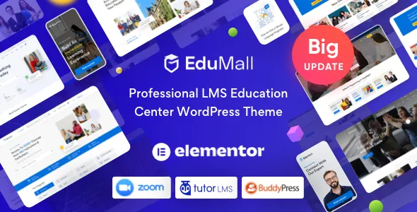 EduMall v4.5.4 - Professional LMS Education Center WordPress Theme - Imagem 1