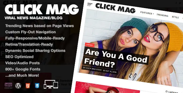 Click Mag – Tema WordPress para Blog e Revista Click Mag – Tema WordPress para Blog e Revista - Imagem 1