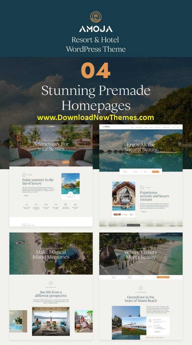 Amoja – Tema WordPress para Turismo e Hotelaria Amoja – Tema WordPress para Turismo e Hotelaria - Imagem 1