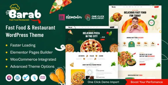 Barab – Template HTML para Gastronomia Barab – Template HTML para Gastronomia - Imagem 1