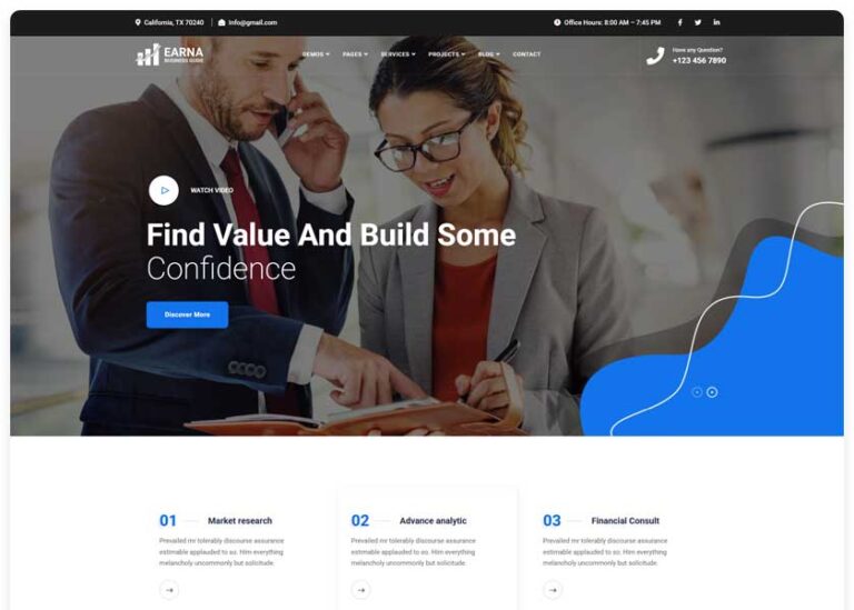 Earna – Tema WordPress Profissional Earna – Tema WordPress Profissional - Imagem 1