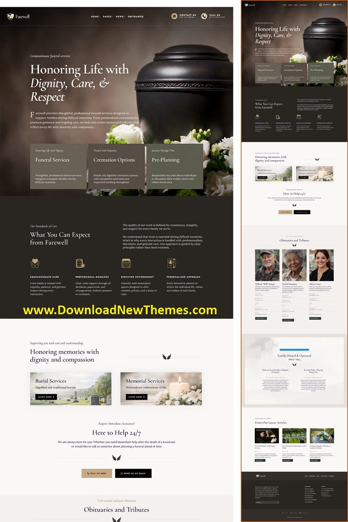 Farewell – Tema WordPress Profissional Farewell – Tema WordPress Profissional - Imagem 1