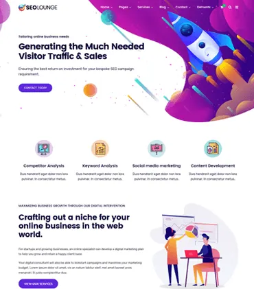 SEO Lounge - Digital Marketing Theme - Imagem 1