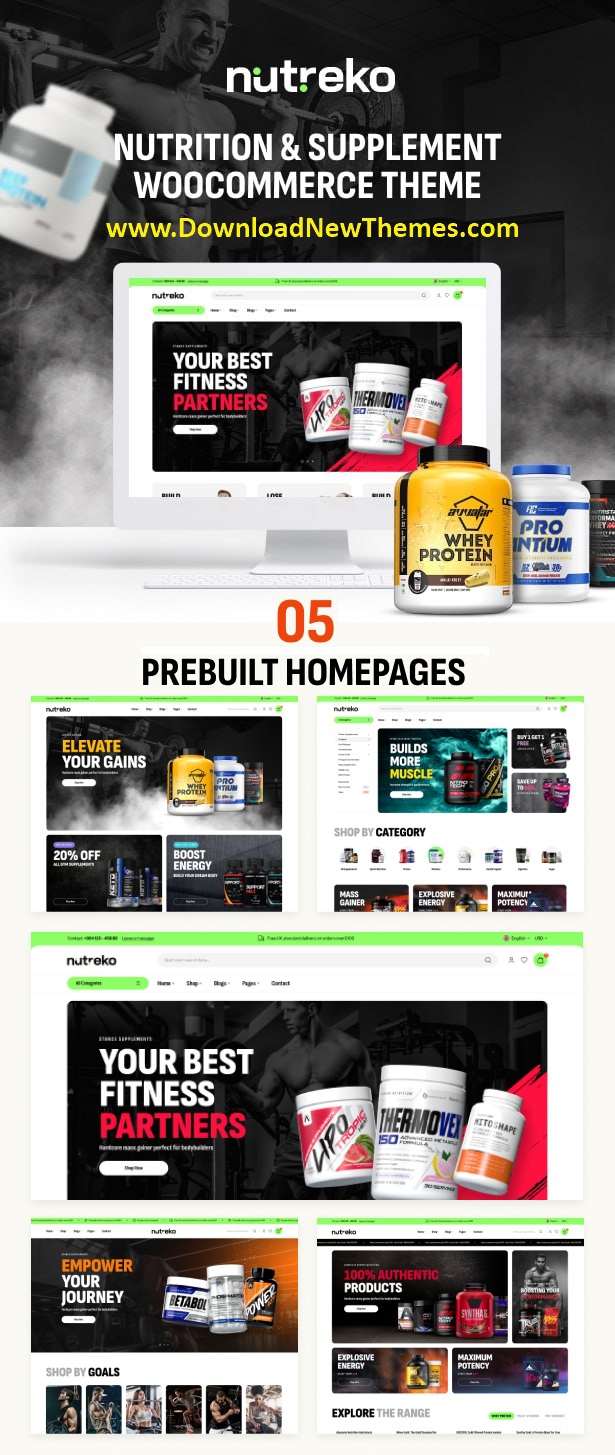 Nutreko – Tema WooCommerce para E-commerce Nutreko – Tema WooCommerce para E-commerce - Imagem 1