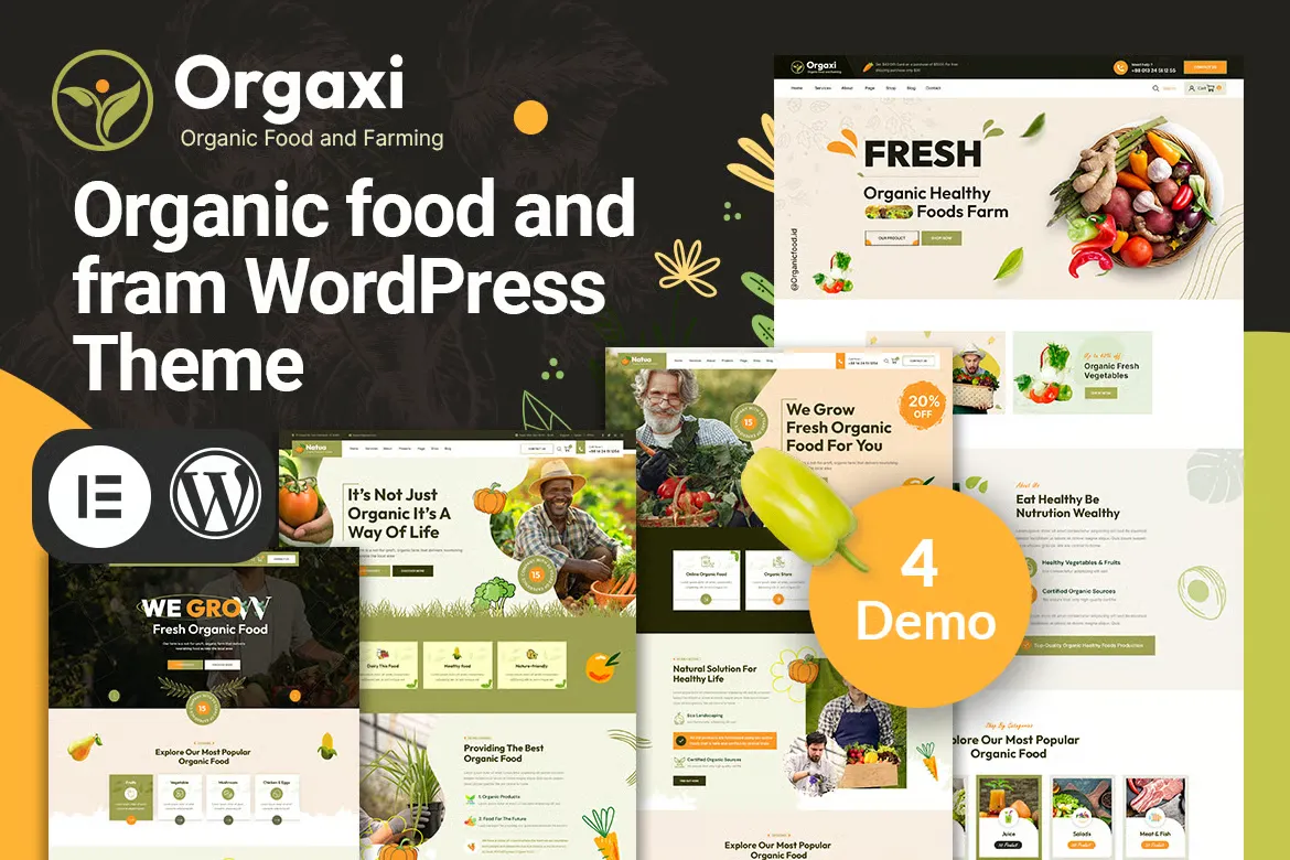 Orgaxi – Tema WordPress para Gastronomia Orgaxi – Tema WordPress para Gastronomia - Imagem 1