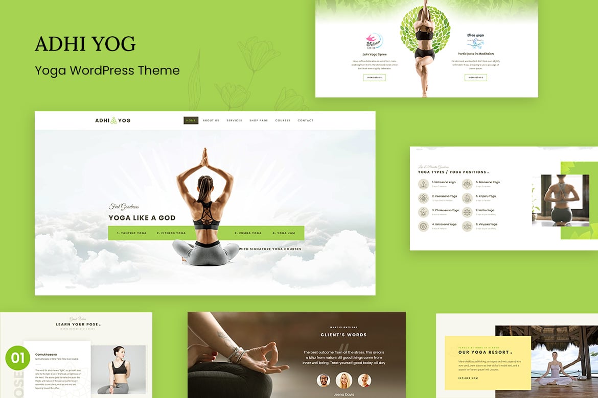 Adhi – Tema WordPress para Fitness Adhi – Tema WordPress para Fitness - Imagem 1