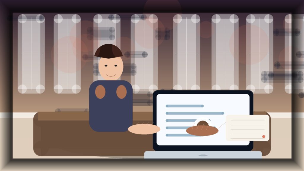 Imagem humanizada relacionada a Desenvolvimento de sites profissionais