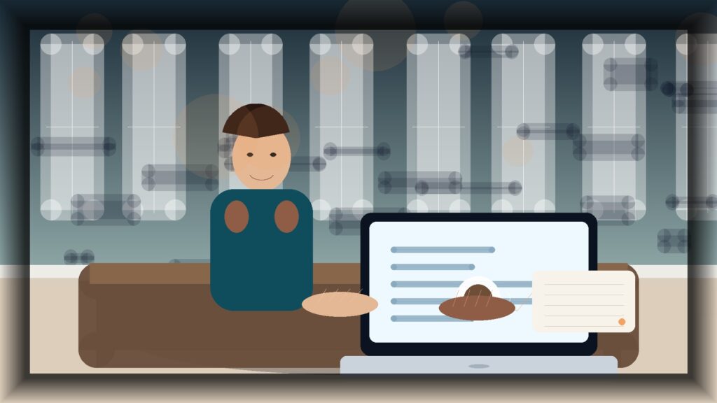 Imagem humanizada relacionada a Performance e velocidade de sites