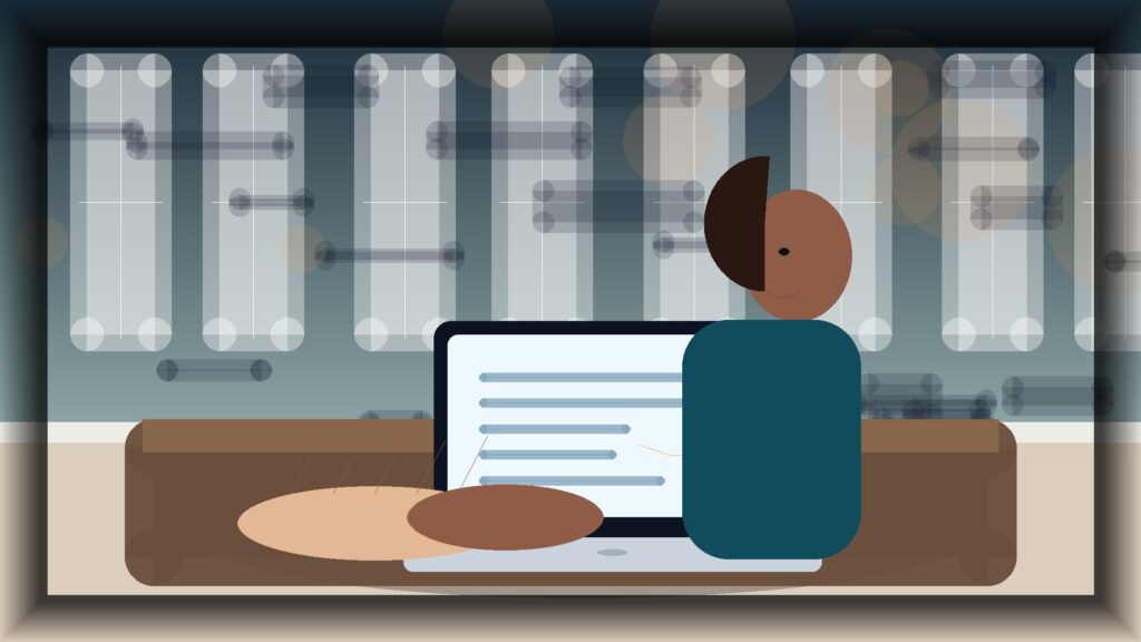 Imagem humanizada relacionada a Desenvolvimento de sites profissionais