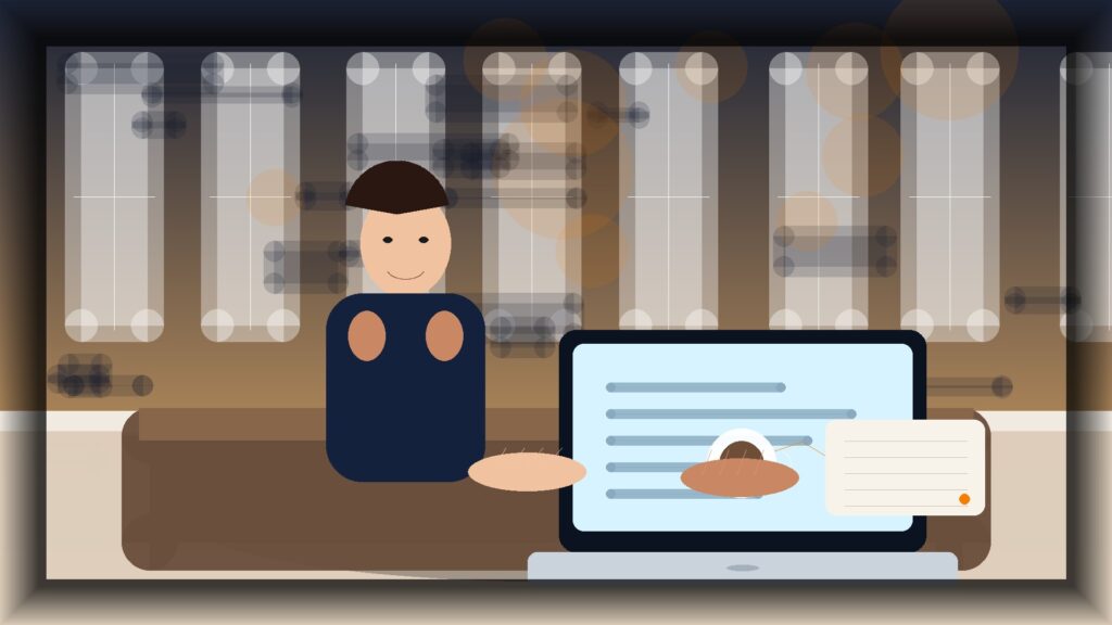 Imagem humanizada relacionada a Copywriting para sites