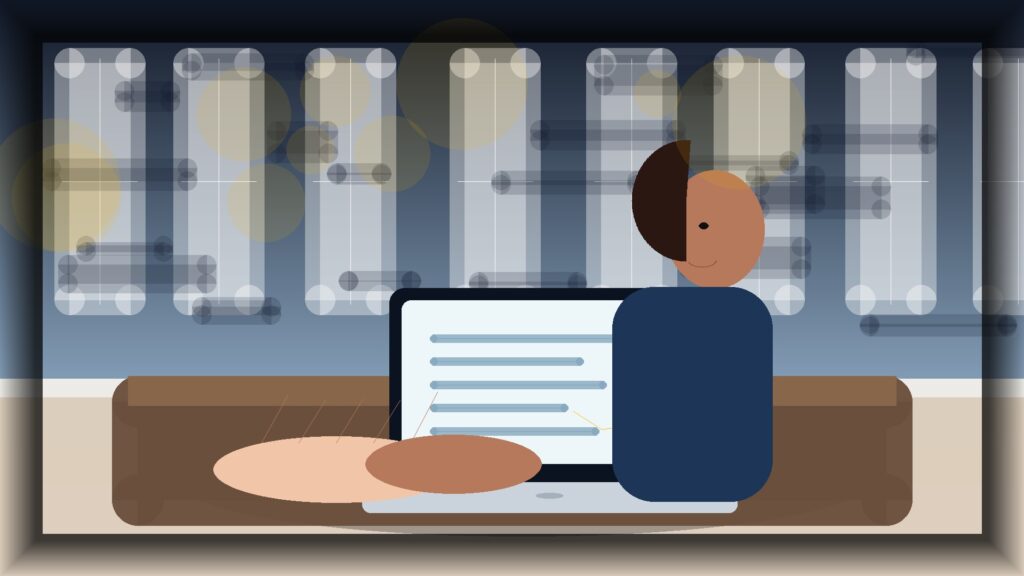 Imagem humanizada relacionada a Manutenção de sites