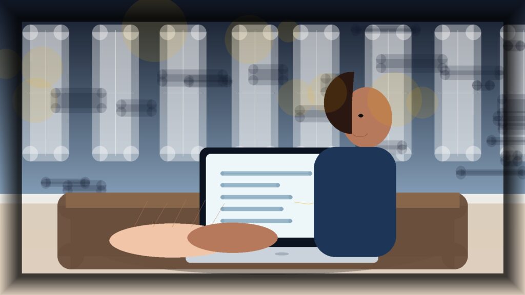 Imagem humanizada relacionada a Desenvolvimento de sites profissionais