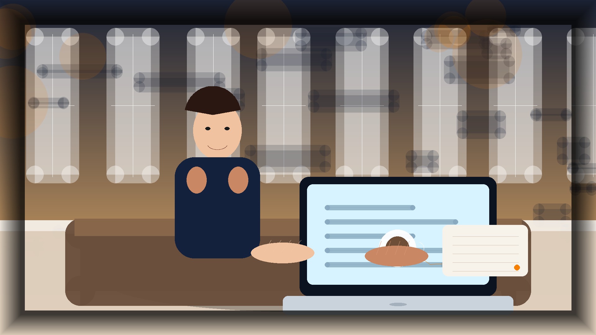 Imagem humanizada relacionada a Desenvolvimento de sites profissionais