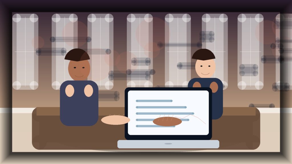 Imagem humanizada relacionada a Manutenção de sites