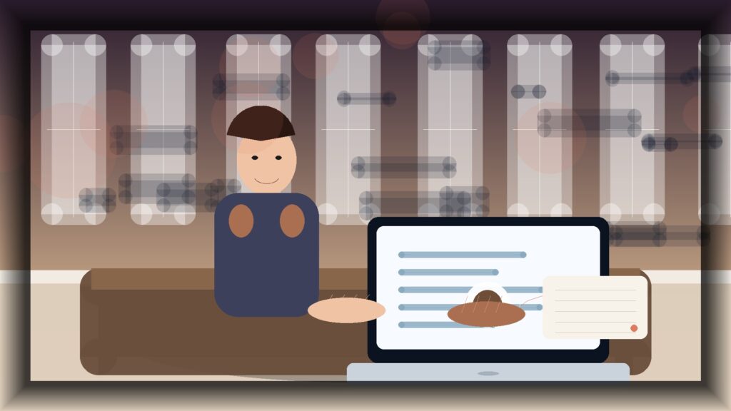 Imagem humanizada relacionada a Gestão de lojas online