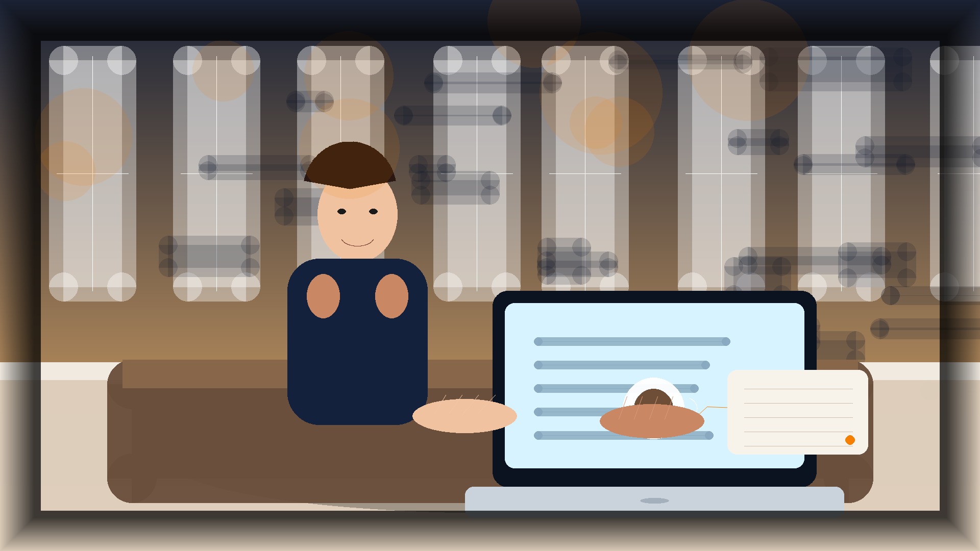 Imagem humanizada relacionada a Social media para negócios
