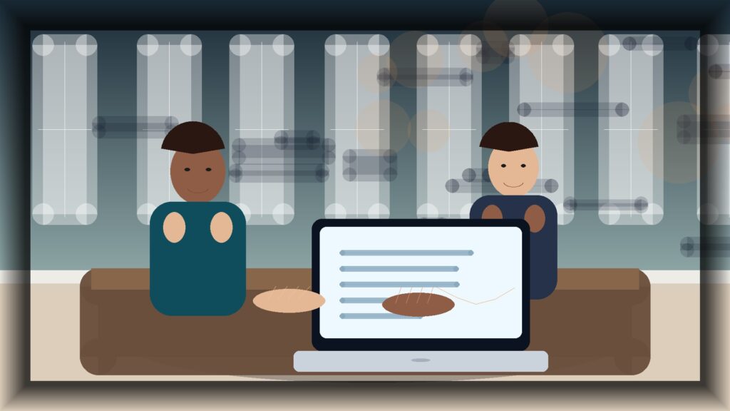 Imagem humanizada relacionada a Manutenção de sites