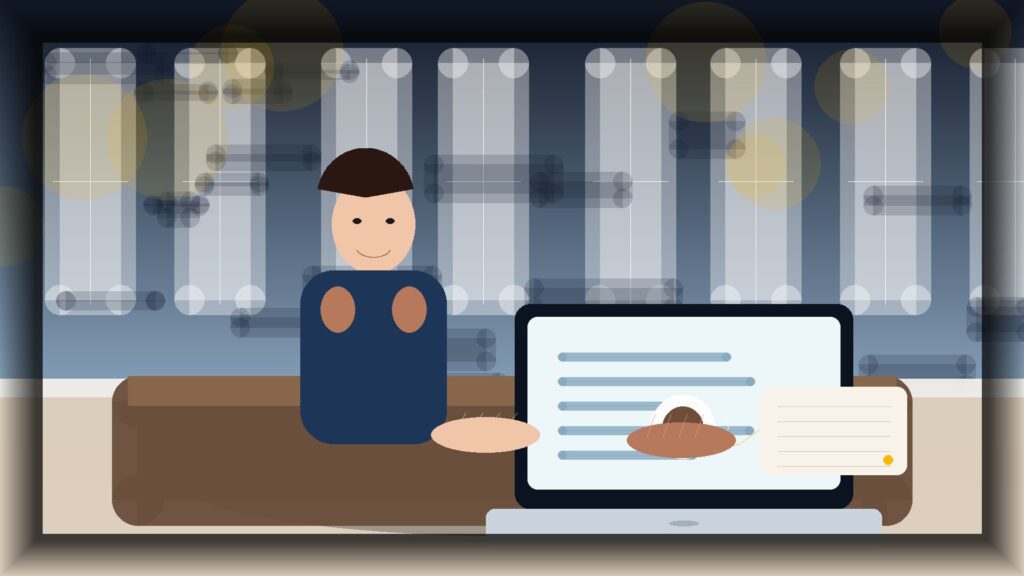 Imagem humanizada relacionada a Hospedagem para WordPress