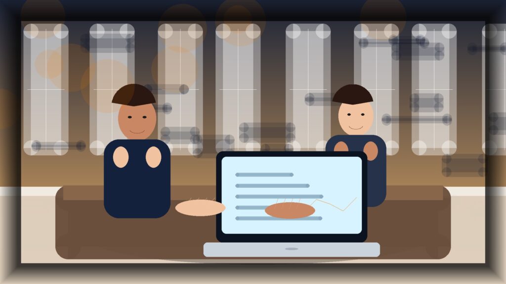 Imagem humanizada relacionada a Desenvolvimento de sites profissionais