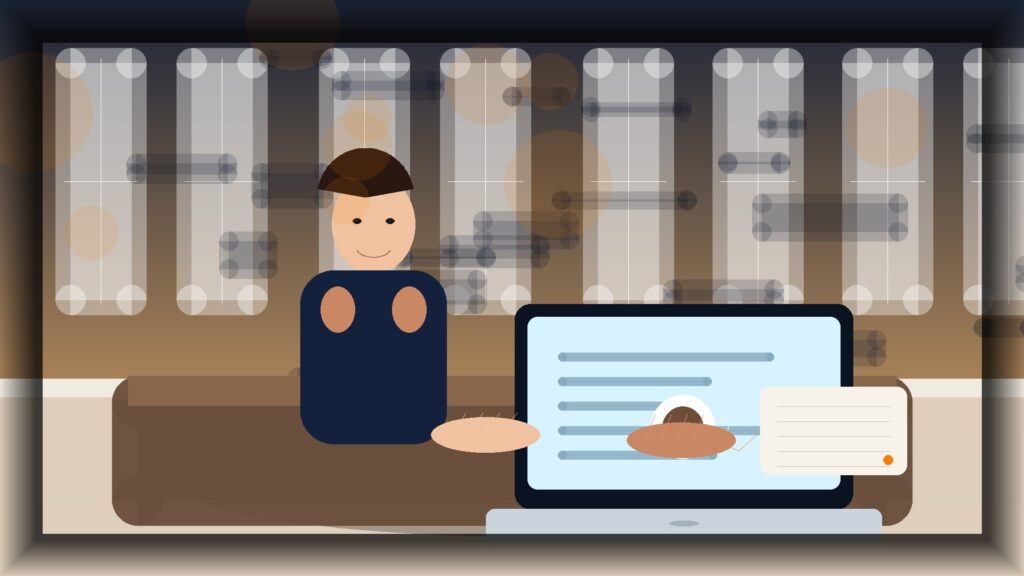 Imagem humanizada relacionada a Criação de conteúdo digital
