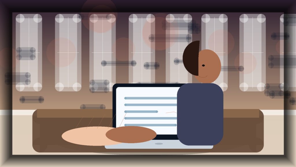 Imagem humanizada relacionada a Domínios e configuração de sites