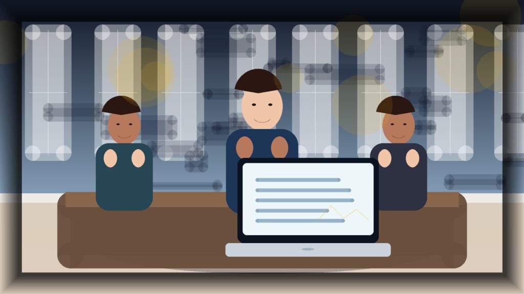 Imagem humanizada relacionada a Gestão de lojas online