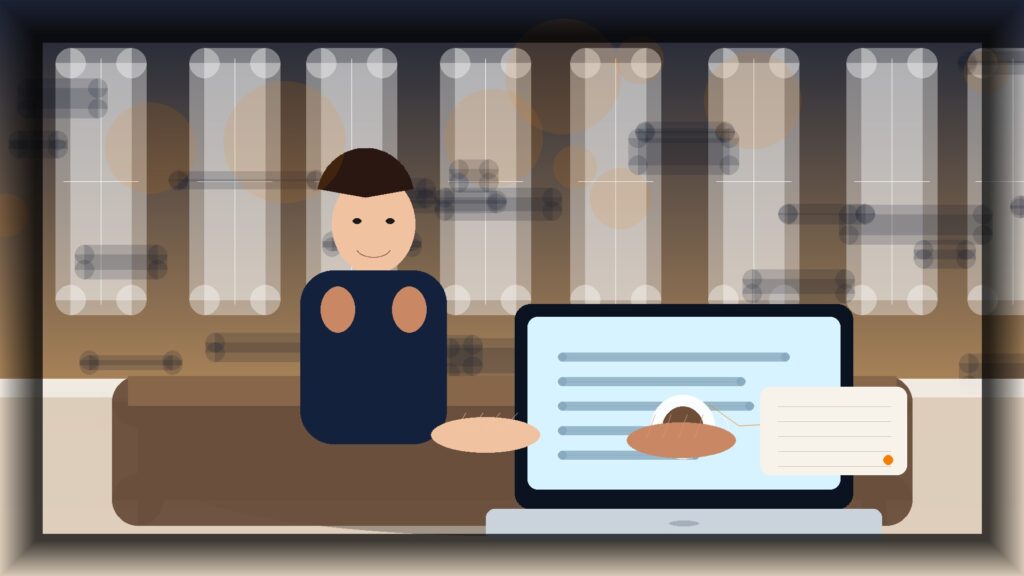 Imagem humanizada relacionada a Desenvolvimento de sites profissionais