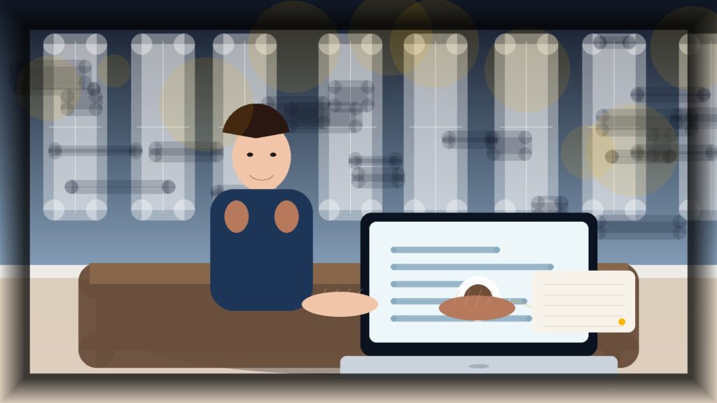 Imagem humanizada relacionada a Criação de conteúdo digital