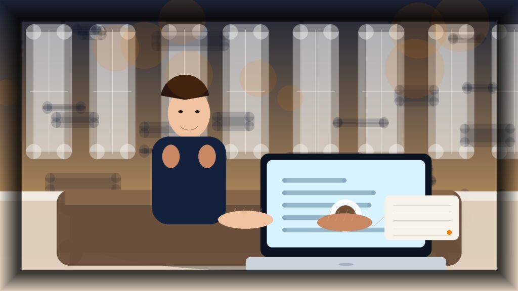 Imagem humanizada relacionada a Manutenção de sites