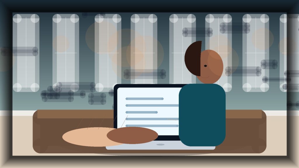 Imagem humanizada relacionada a Performance e velocidade de sites