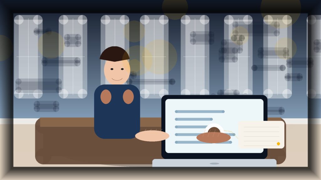 Imagem humanizada relacionada a Manutenção de sites
