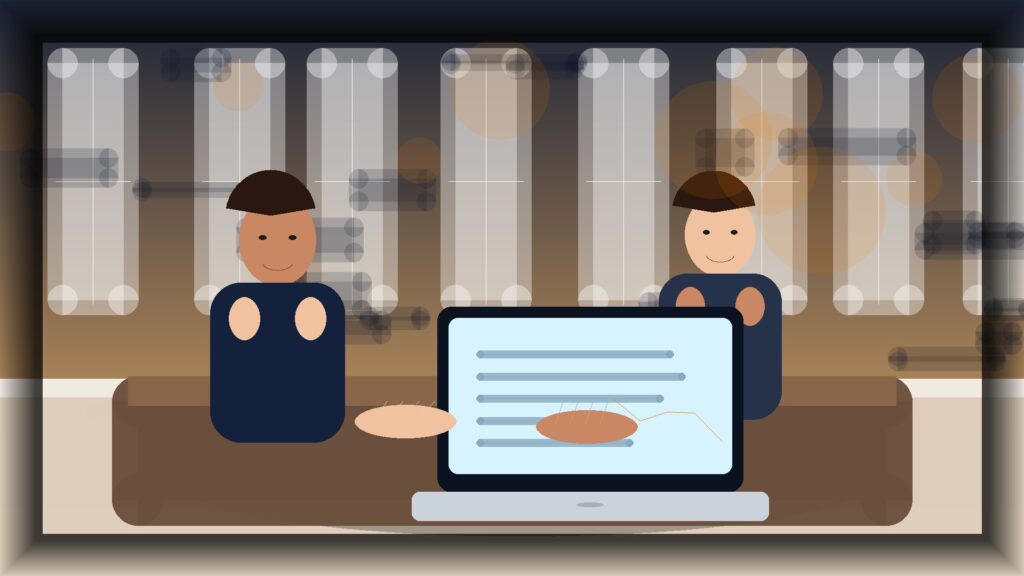 Imagem humanizada relacionada a Gestão de lojas online