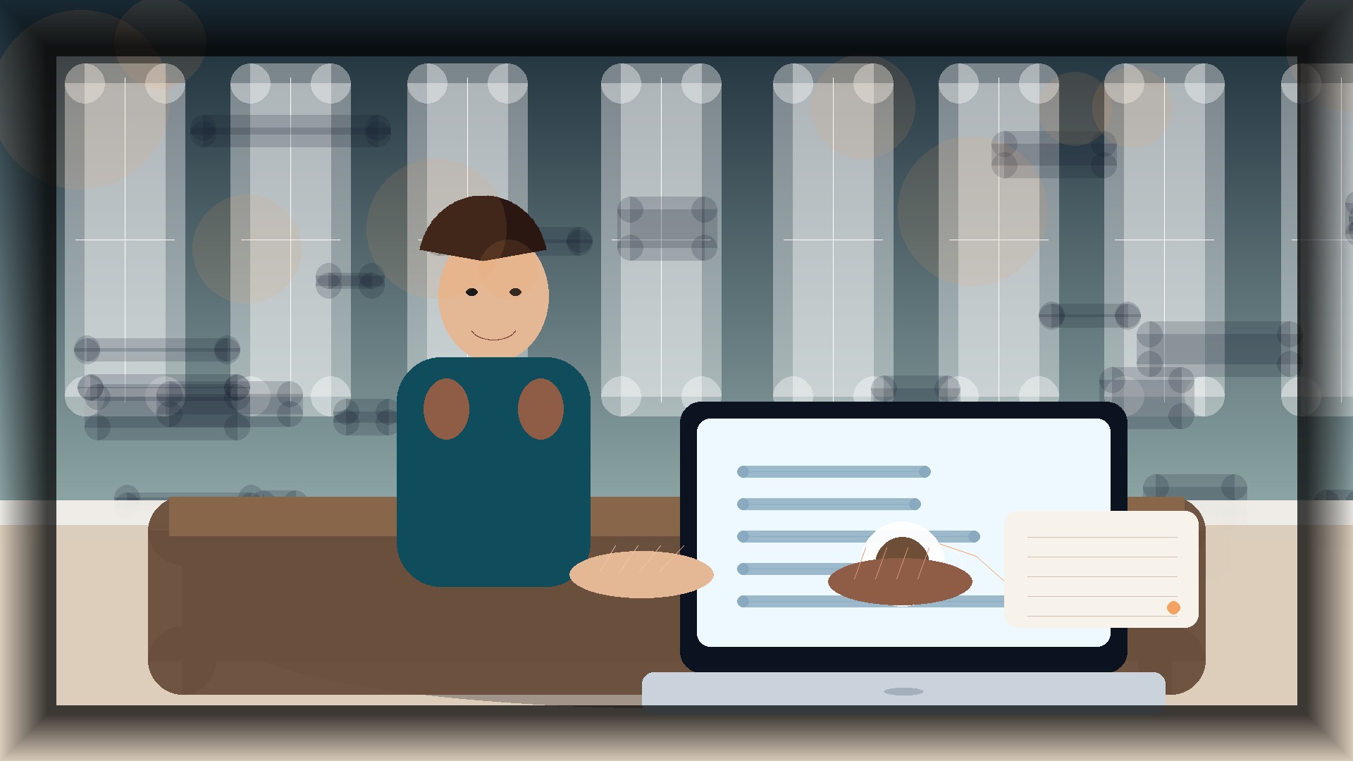 Imagem humanizada relacionada a Domínios e configuração de sites
