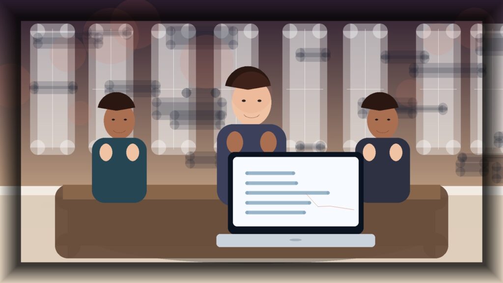 Imagem humanizada relacionada a Desenvolvimento de sites profissionais