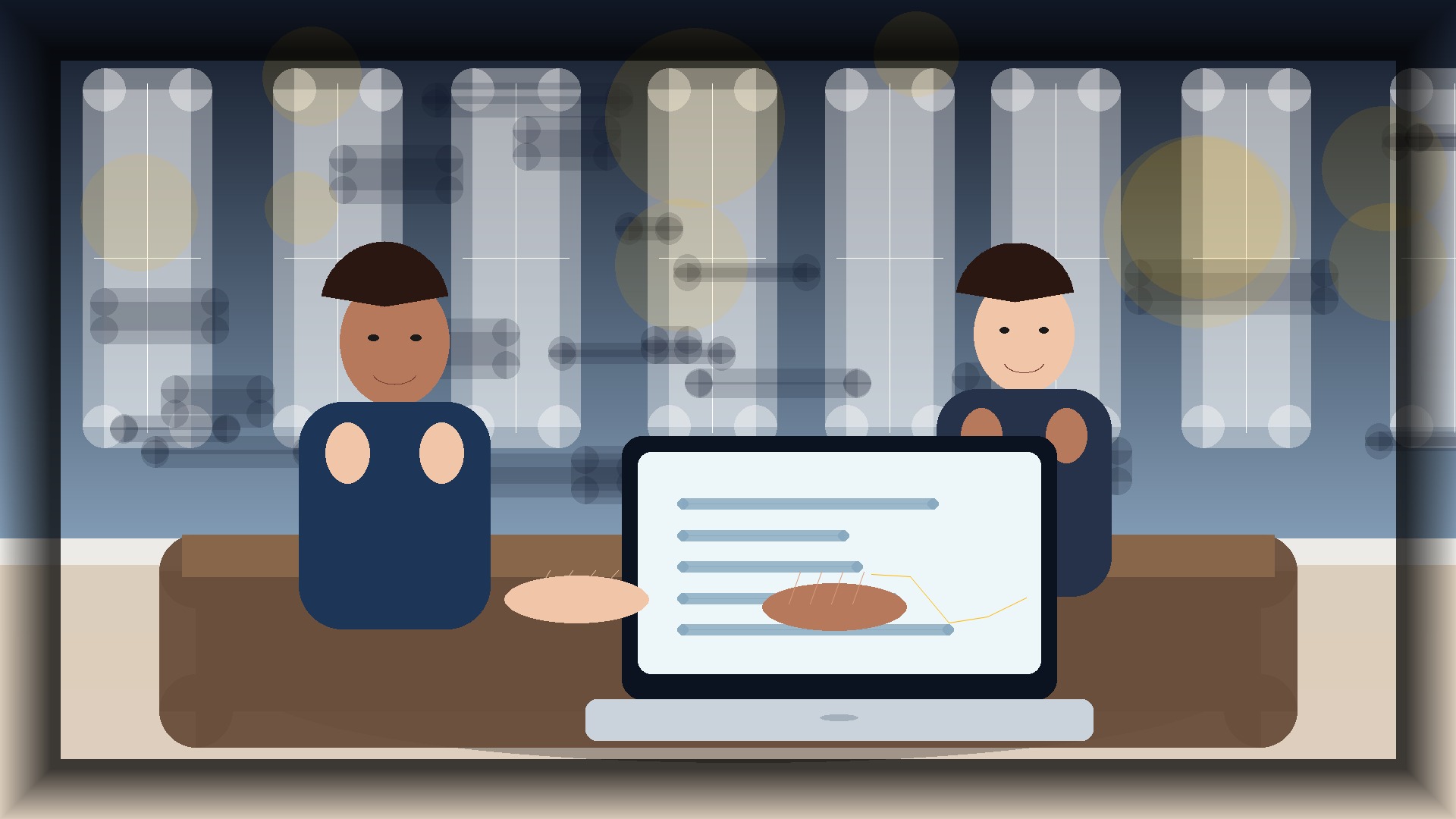 Imagem humanizada relacionada a Gestão de lojas online