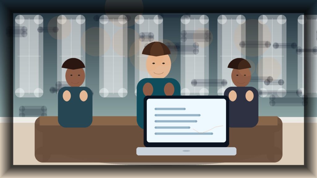 Imagem humanizada relacionada a Desenvolvimento de sites profissionais