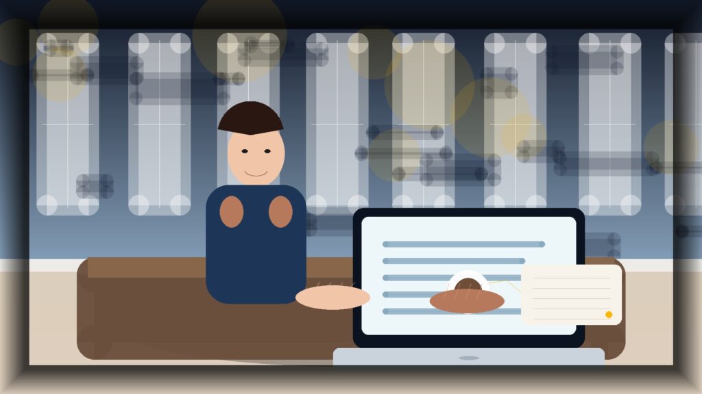 Imagem humanizada relacionada a Criação de conteúdo digital