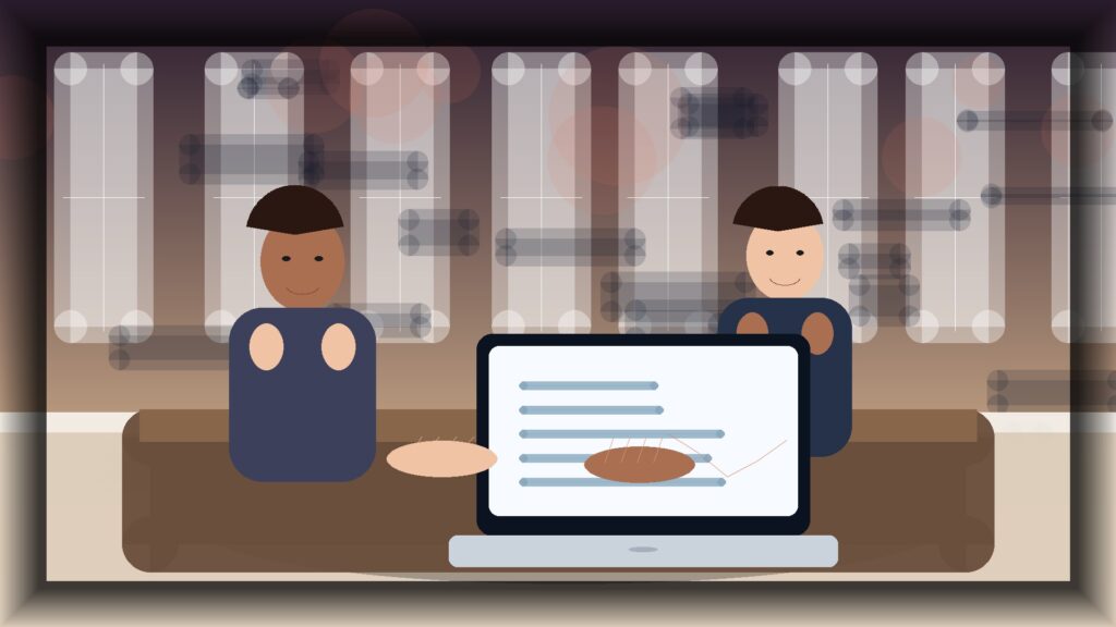 Imagem humanizada relacionada a Manutenção de sites