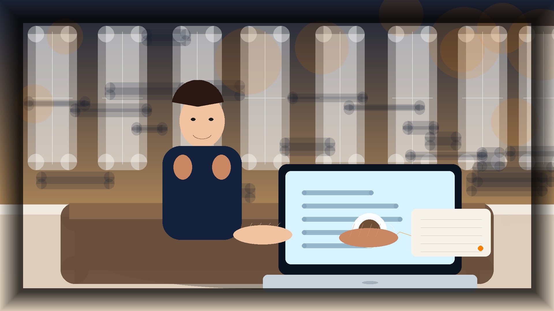 Imagem humanizada relacionada a Desenvolvimento de sites profissionais