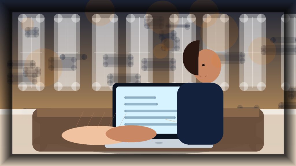 Imagem humanizada relacionada a Gestão de lojas online