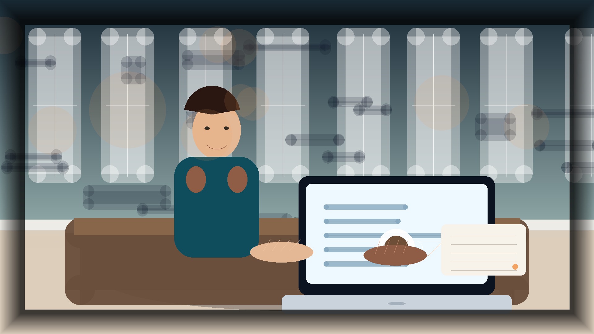 Imagem humanizada relacionada a Domínios e configuração de sites