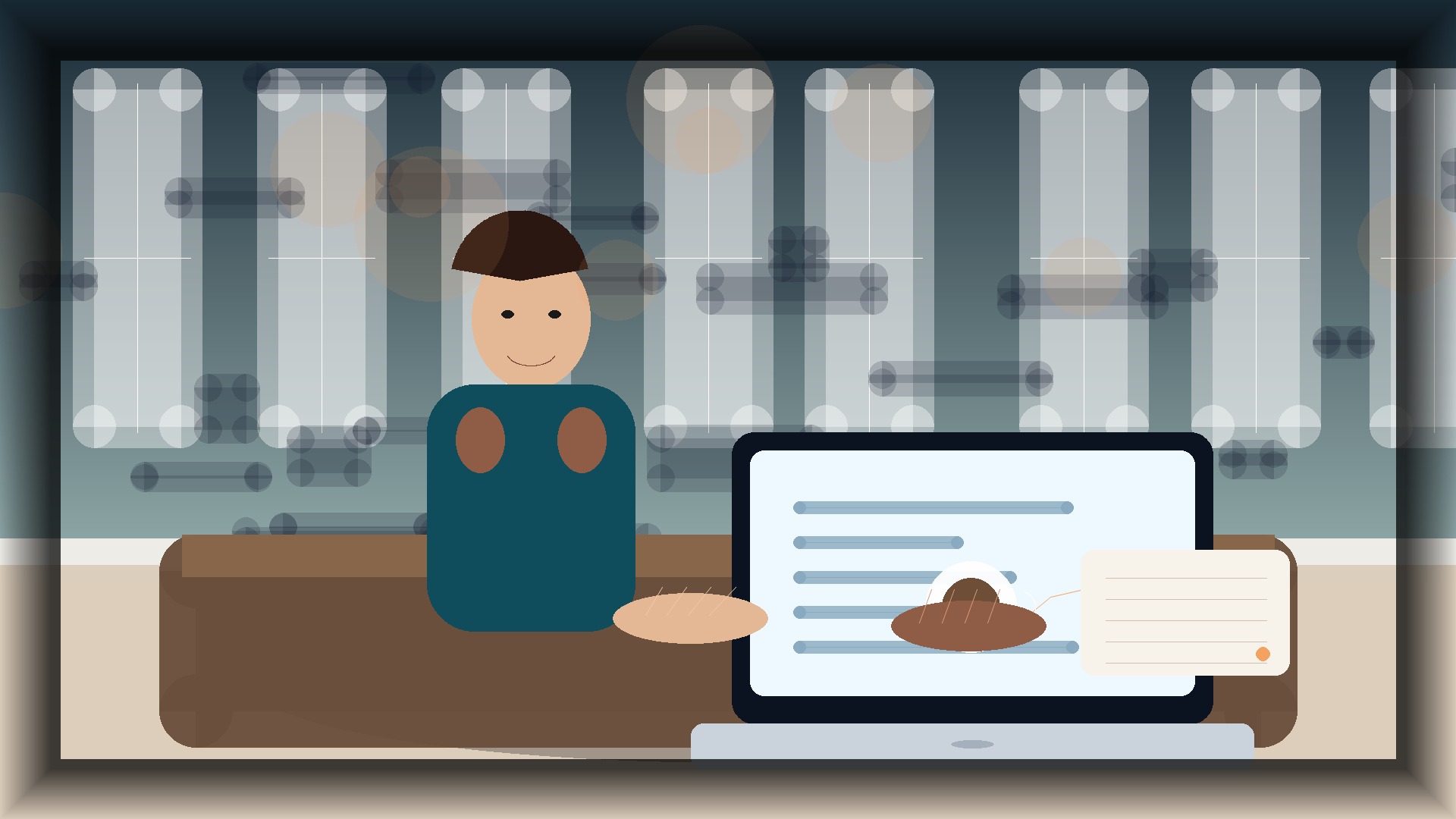 Imagem humanizada relacionada a Domínios e configuração de sites