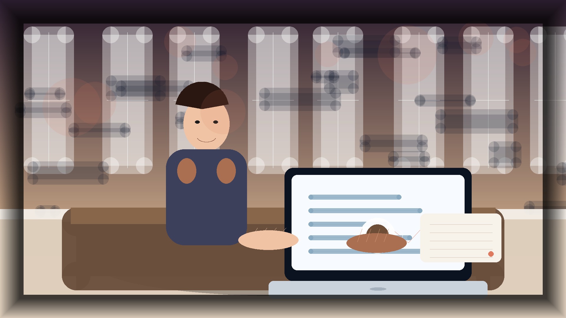 Imagem humanizada relacionada a Gestão de lojas online