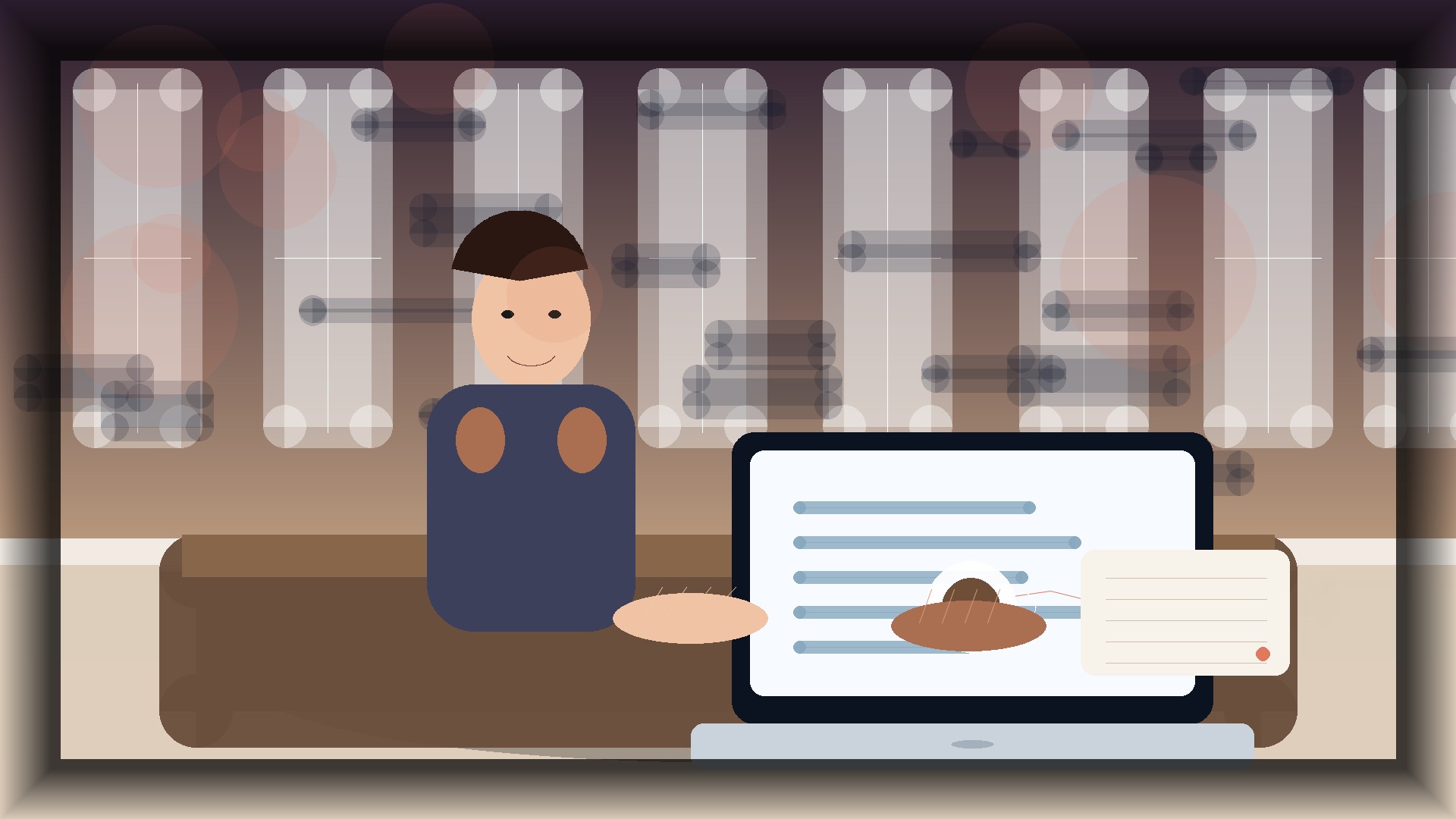 Imagem humanizada relacionada a Performance e velocidade de sites