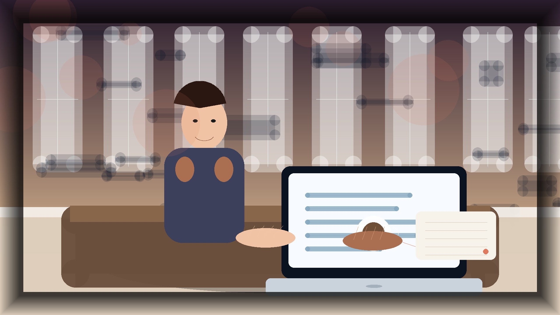 Imagem humanizada relacionada a Domínios e configuração de sites
