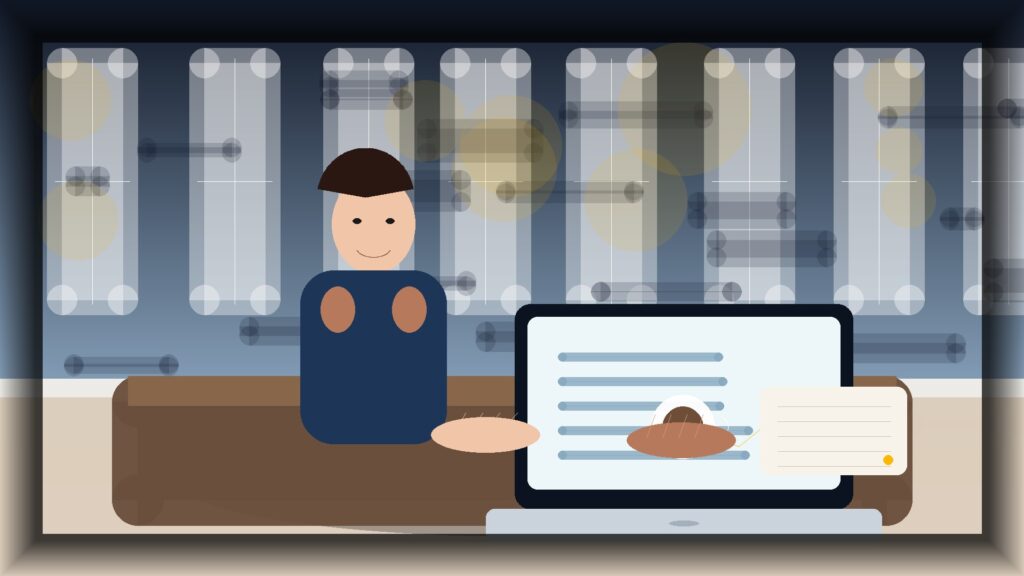 Imagem humanizada relacionada a Desenvolvimento de sites profissionais