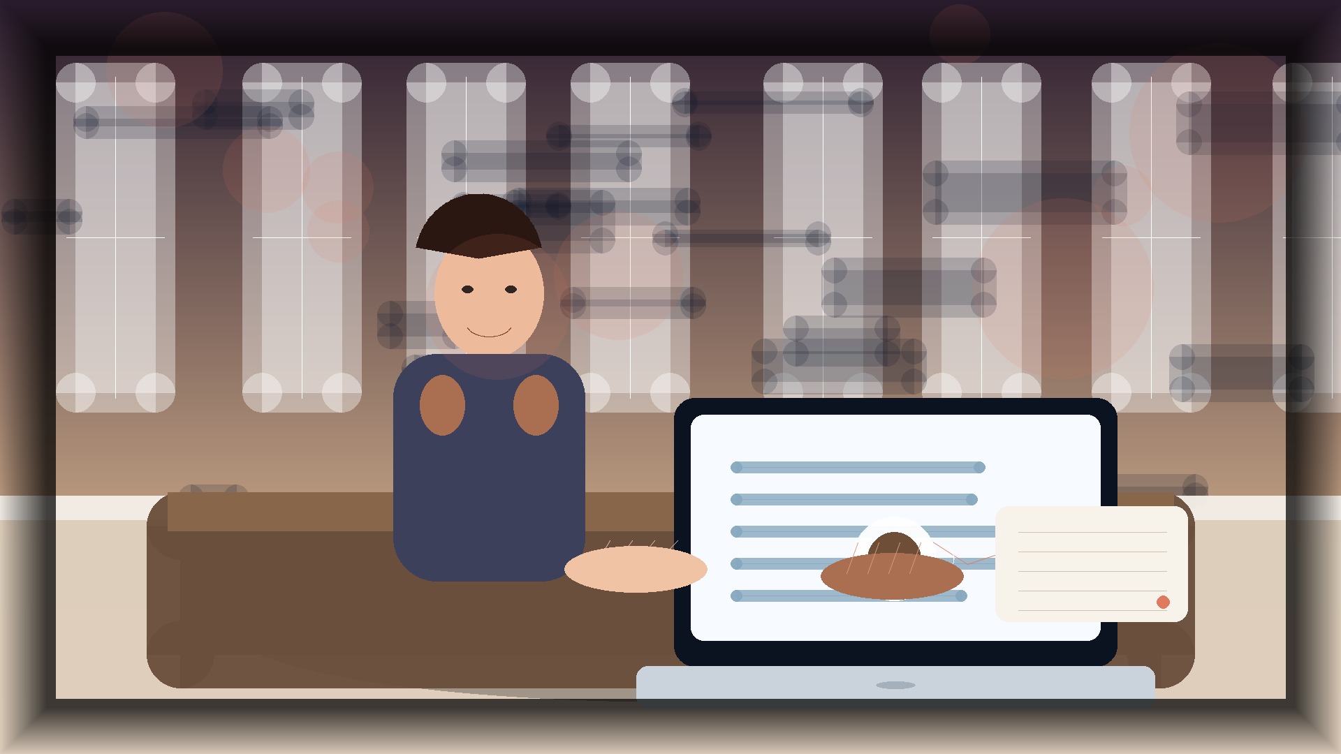 Imagem humanizada relacionada a Gestão de lojas online
