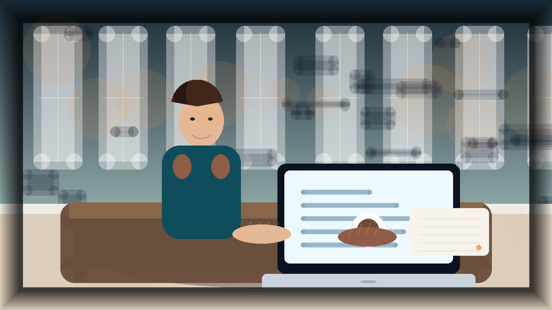 Imagem humanizada relacionada a Domínios e configuração de sites