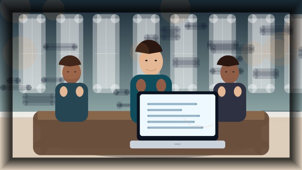 Imagem humanizada relacionada a Gestão de lojas online